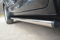 Пороги труба D63 (вариант 2) для Toyota Rav4 2010-2012