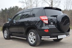 Пороги труба D63 (вариант 2) для Toyota Rav4 2010-2012