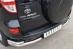 Защита заднего бампера уголки D63/42 для Toyota Rav4 2010-2012