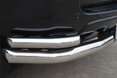 Защита заднего бампера уголки D63/42 для Toyota Rav4 2010-2012