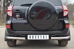 Защита заднего бампера уголки D63 для Toyota Rav4 2010-2012