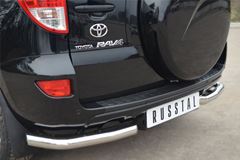 Защита заднего бампера уголки D63 для Toyota Rav4 2010-2012