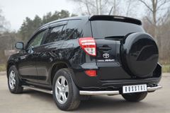 Защита заднего бампера уголки D63 для Toyota Rav4 2010-2012