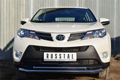 Защита переднего бампера D63 (секции) D42 (дуга) для Toyota Rav4 2013-2015