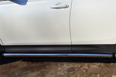 Защита порогов D63 (вариант 2) для Toyota Rav4 2013-2015