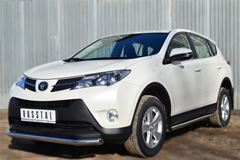 Защита порогов D63 (вариант 2) для Toyota Rav4 2013-2015