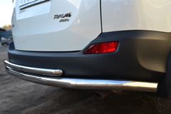 Защита заднего бампера D63 (секции) D42 (дуга) для Toyota Rav4 2013-2015