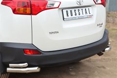 Защита заднего бампера уголки D63 (секции) D42 (секции) для Toyota Rav4 2013-2015