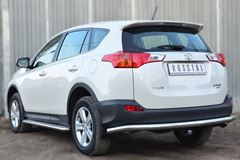 Защита заднего бампера D63 (секции) для Toyota Rav4 2013-2015