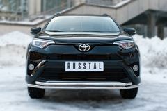 Защита переднего бампера D42 (секции) D42 (секции) для Toyota Rav4 2015-