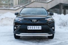 Защита переднего бампера D63 (секции) D42 (дуга) для Toyota Rav4 2015-