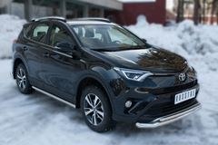 Защита переднего бампера D63 (секции) D42 (дуга) для Toyota Rav4 2015-