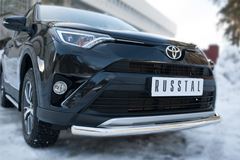 Защита переднего бампера D63 (секции) для Toyota Rav4 2015-