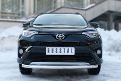 Защита переднего бампера D63 (секции) для Toyota Rav4 2015-