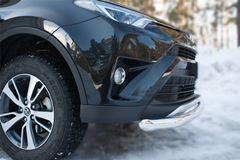 Защита переднего бампера D63 (секции) для Toyota Rav4 2015-