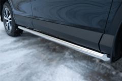 Пороги труба D63 (вариант 1) для Toyota Rav4 2015-