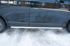 Пороги труба D63 (вариант 1) для Toyota Rav4 2015-