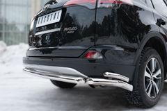 Защита заднего бампера уголки D63(секции) D42 (секции) для Toyota Rav4 2015-