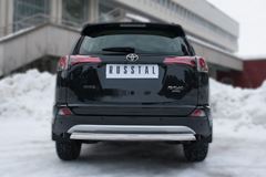 Защита заднего бампера D75х42 (дуга) для Toyota Rav4 2015-