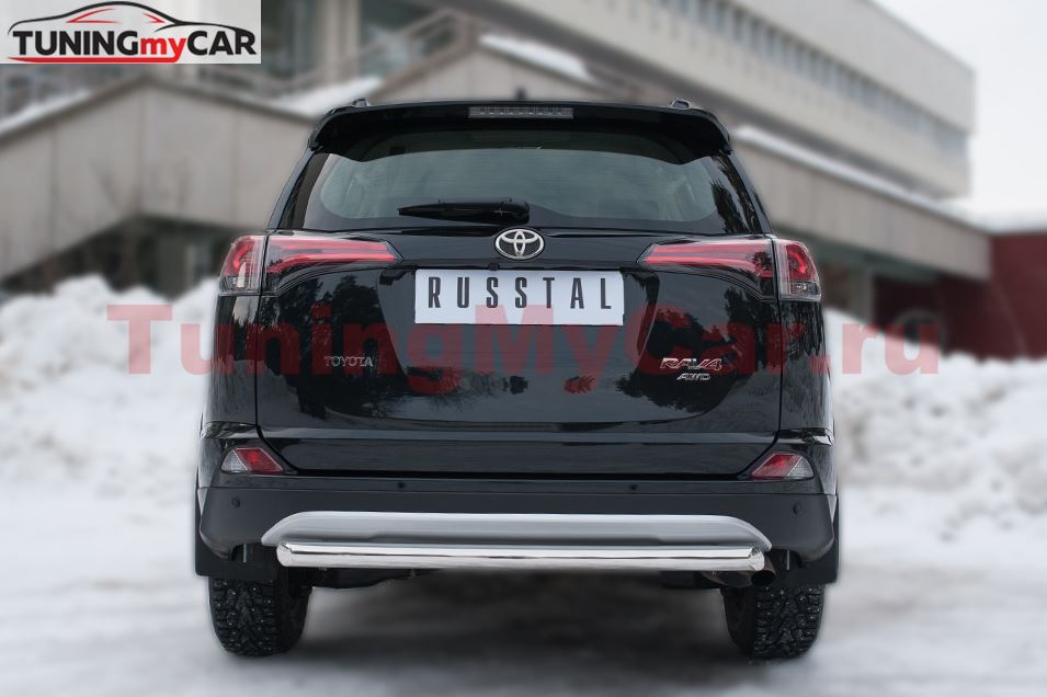 Защита заднего бампера D63 (дуга) для Toyota Rav4 2015-