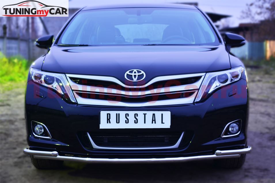 Защита переднего бампера D42 (секции) D42 (уголки) для Toyota Venza 2013-