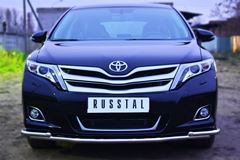 Защита переднего бампера D42 (секции) D42 (уголки) для Toyota Venza 2013-