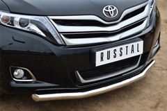 Защита переднего бампера D63 (секции) для Toyota Venza 2013-