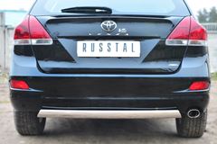 Защита заднего бампера 75х42 (дуга) для Toyota Venza 2013-