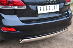 Защита заднего бампера 75х42 (дуга) для Toyota Venza 2013-