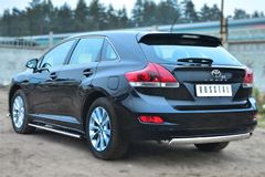 Защита заднего бампера 75х42 (дуга) для Toyota Venza 2013-