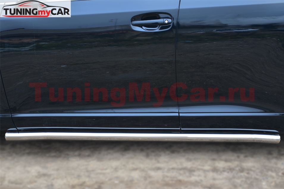 Пороги труба D63 (вариант 3) для Toyota Venza 2013-