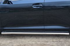 Пороги труба D63 (вариант 3) для Toyota Venza 2013-