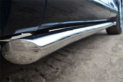 Пороги труба D63 (вариант 1) для Toyota Venza 2013-