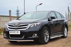Пороги труба D42 с листом для Toyota Venza 2013-