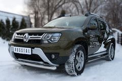 Защита переднего бампера D63 (дуга) для Renault Duster 2015-