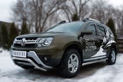 Защита переднего бампера D63 (волна) для Renault Duster 2015-