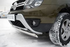 Защита переднего бампера D75X42 (дуга) для Renault Duster 2015-