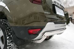 Защита заднего бампера D75х42 (дуга) для Renault Duster 2015-
