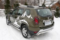 Защита заднего бампера D75х42 (дуга) для Renault Duster 2015-