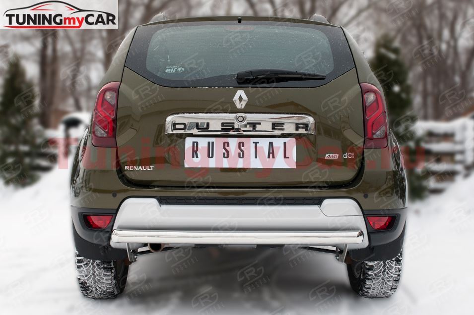 Защита заднего бампера D63 (дуга) для Renault Duster 2015-