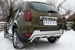 Защита заднего бампера D42 (волна) для Renault Duster 2015-
