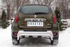 Защита заднего бампера D63 (волна) для Renault Duster 2015-