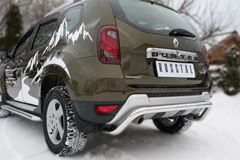 Защита заднего бампера D63 (волна) для Renault Duster 2015-