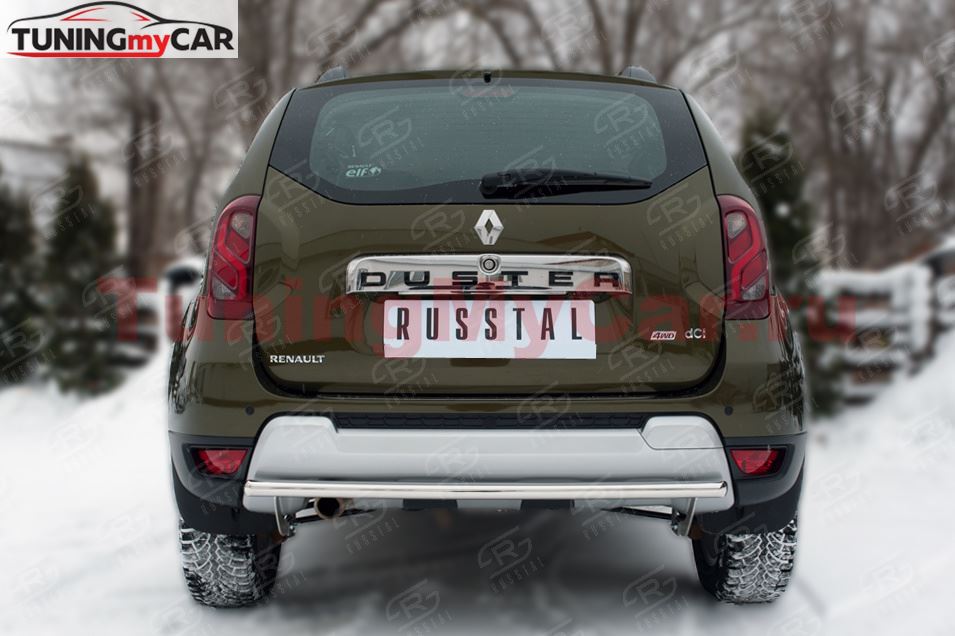 Защита заднего бампера D42 (дуга) для Renault Duster 2015-