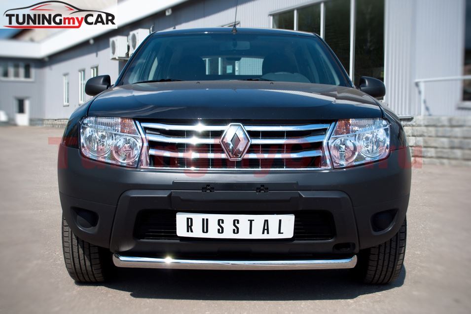 Защита переднего бампера D63 (дуга) для Renault Duster 4x2 2011-