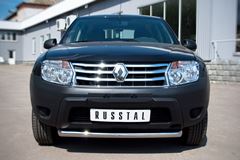Защита переднего бампера D63 (дуга) для Renault Duster 4x2 2011-