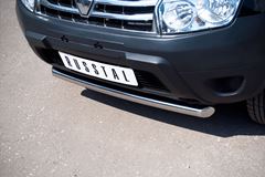 Защита переднего бампера D63 (дуга) для Renault Duster 4x2 2011-