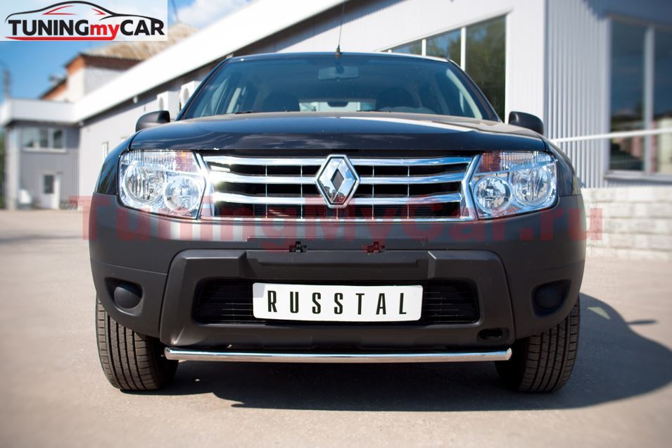 Защита переднего бампера D42 (дуга) для Renault Duster 4x2 2011-