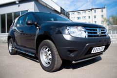 Защита переднего бампера D42 (дуга) для Renault Duster 4x2 2011-