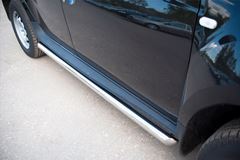 Пороги труба D63 (вариант 1) для Renault Duster 4x2 2011-